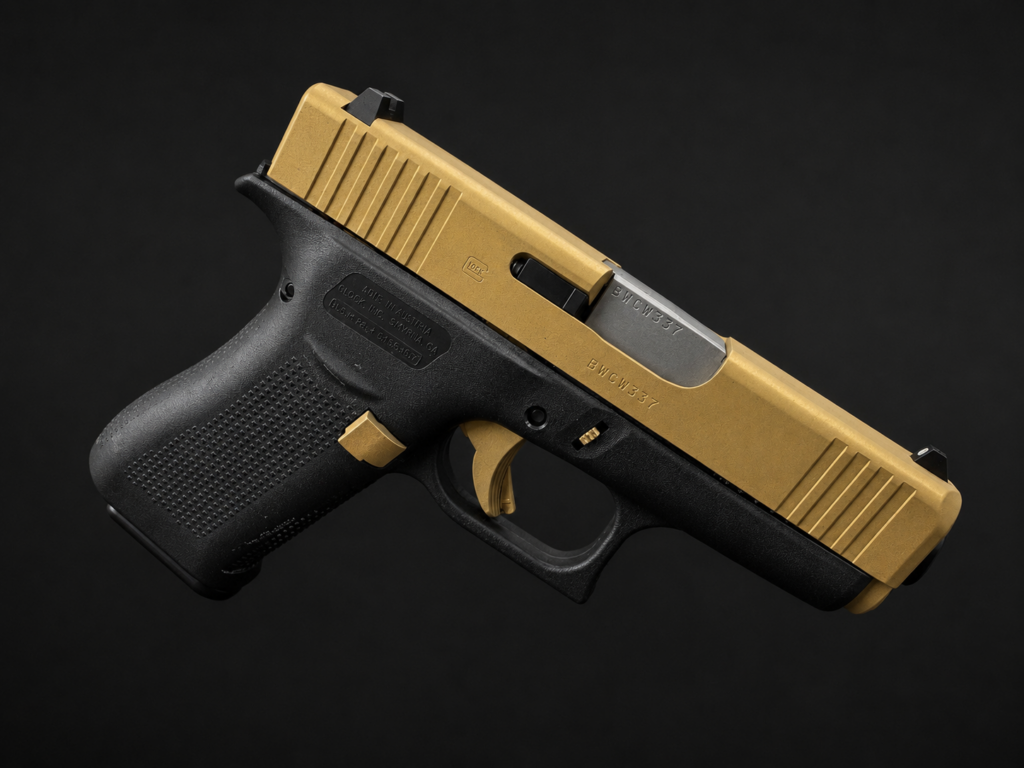 Gold platinum and super grip cerakote glock 19