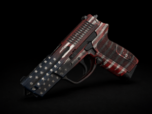 Sig Pro Distressed Cerakote Flag pattern